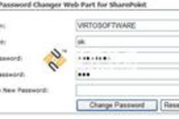 SharePoint Password Change Web Part预览：