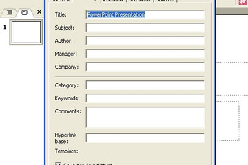 Aspose.Slides for Android via Java预览：The Properties dialog