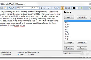 TMS Component Pack预览：rich editor spell check