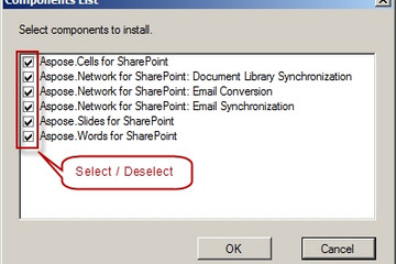 Aspose.Total for SharePoint预览：Aspose.Total for SharePoint installation