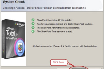 Aspose.Total for SharePoint预览：Aspose.Total for SharePoint installation