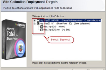 Aspose.Total for SharePoint预览：Aspose.Total for SharePoint installation