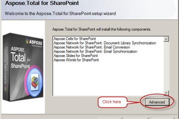 Aspose.Total for SharePoint预览：Aspose.Total for SharePoint installation