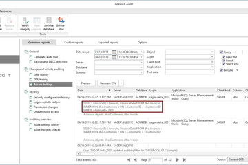 ApexSQL Audit预览：报表审核