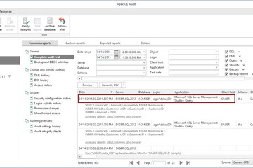 ApexSQL Audit预览：时间、地点、人物、出处审核