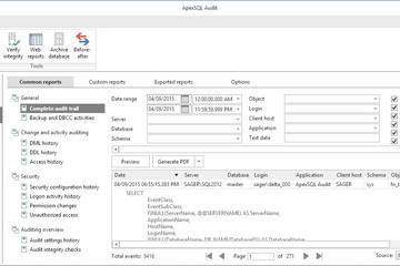 ApexSQL Audit預(yù)覽：現(xiàn)成的報告