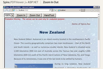 Spire.PDFViewer for ASP.NET預(yù)覽：zoom in out