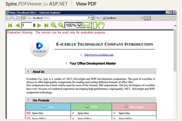 Spire.PDFViewer for ASP.NET预览：VIEW PDF