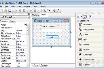 TMS Scripter预览：Scripter Pro - Form Designer