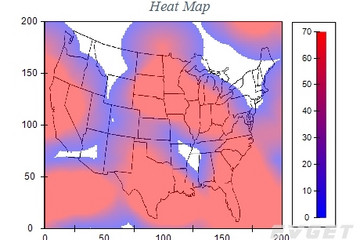 NOV Chart for .NET预览：Heat Map Chart Series