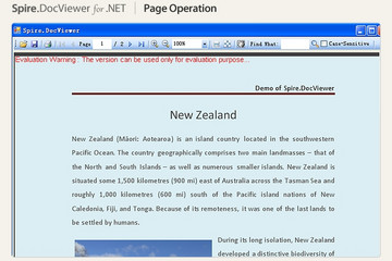 Spire.DocViewer for .NET预览：Spire.DocViewer for .NET图集