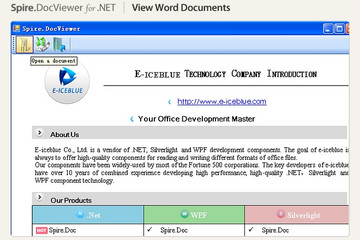 Spire.DocViewer for .NET預(yù)覽：Spire.DocViewer for .NET圖集