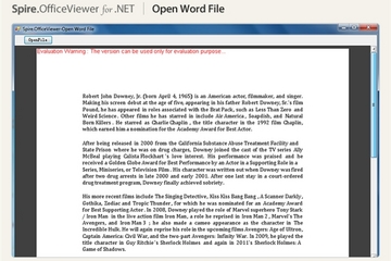 Spire.OfficeViewer for .NET预览：Spire.OfficeViewer for .NET图集