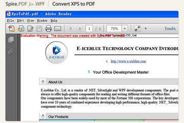 Spire.PDF for WPF预览：Spire.PDF for WPF效果截图