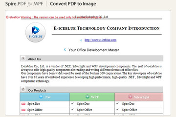 Spire.PDF for WPF预览：Spire.PDF for WPF效果截图