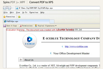 Spire.PDF for WPF预览：Spire.PDF for WPF效果截图