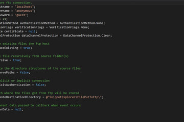 Xceed Data Manipulation Suite预览：Xceed-Ftp-Net-Screenshot