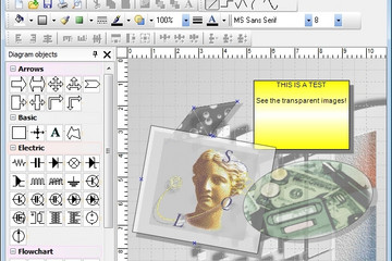 TMS Diagram Studio预览：Example of block image and rotation