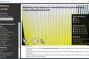 Ab3d.DXEngine预览：DirectX-Instancing-bunnies