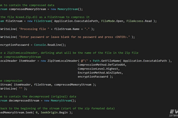 Xceed Real-Time Zip for .NET预览：Xceed-RealTimeZip-Net-Screenshot