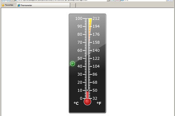 MindFusion.Charting for Silverlight预览：packlite_thermometer_gauge