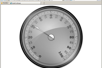 MindFusion.Charting for Silverlight預(yù)覽：packlite_oval_gauge