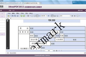 iWebPDF2018在線管理中間件預(yù)覽：iWebPDF2015在線管理中間件