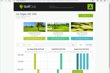 DevExtreme Complete Subscription预览：DevExpress-DevExtreme-GolfClub