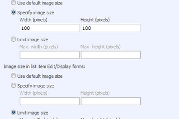 Image Upload Column預(yù)覽：Image 4: Image Upload Column Settings