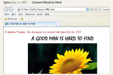 Spire.Doc for .NET预览：Spire.Doc for .NET页面截图