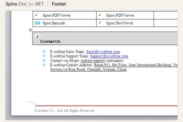 Spire.Doc for .NET预览：Spire.Doc for .NET页面截图