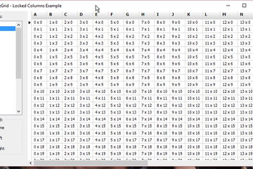 TeeGrid for VCL/FMX预览：TeeGrid_Locked_Columns