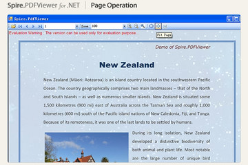 Spire.PDFViewer for .NET预览：界面截图