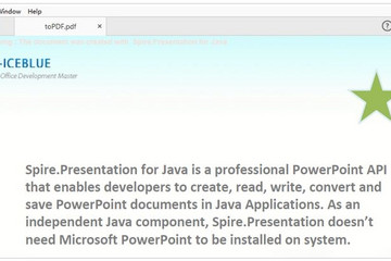 Spire.Presentation for Java预览：
