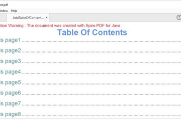Spire.PDF for Java预览：