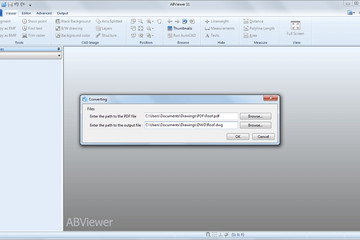 ABViewer预览：将PDF数据转换为可编辑的DWG实体。