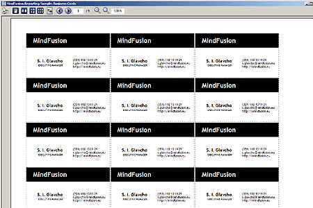 MindFusion.Diagramming for WinForms：商業(yè)名片