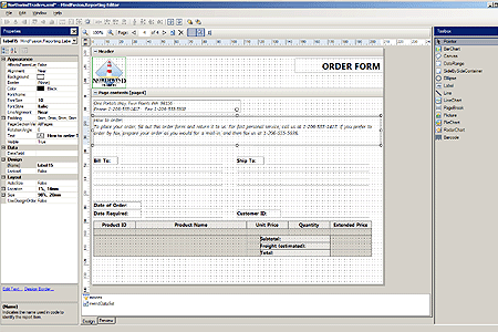 MindFusion.Diagramming for WinForms：报表编辑器