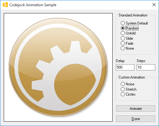 Xtreme Toolkit Pro Controls示例：動(dòng)畫(huà)