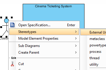 Visual Paradigm示例：用例Stereotype