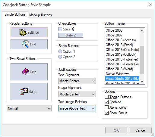 Xtreme Toolkit Pro Controls示例：Button