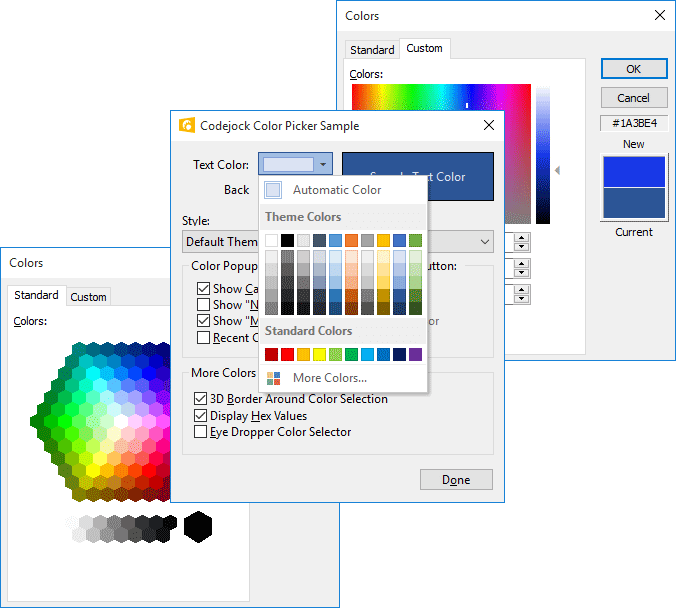 Xtreme Toolkit Pro Controls示例：Color Picker