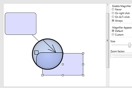 MindFusion.Diagramming for WPF:放大鏡