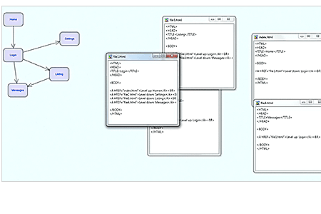 MindFusion.Diagramming for WPF：網(wǎng)站地圖