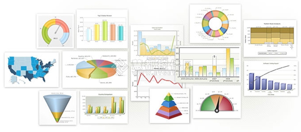 图表齐全保证每时每刻的分析     fusionwidgets xt支持各种图表