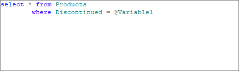 variable as_ parameter in query