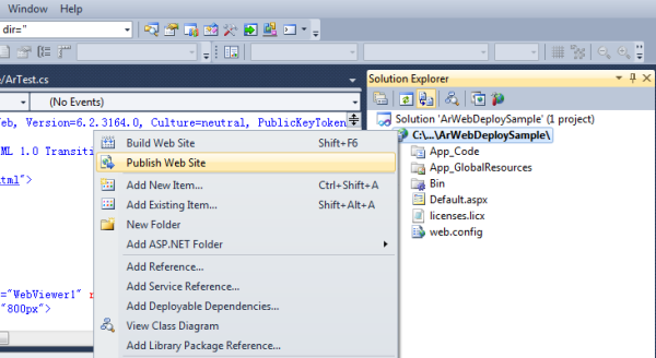ActiveReports for .NET,报表,部署