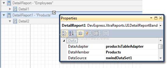 如何运用DevExpress XtraReports在报表里显示多数据表