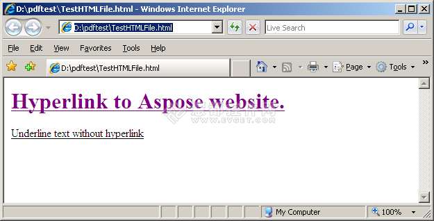 Aspose.Pdf .NET将HTML转换为PDF时如何删除超链接 