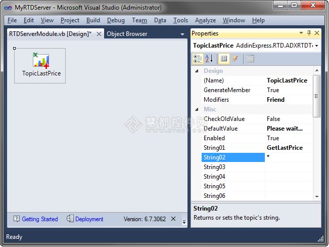 微软Office部署工具Add-in Express .Net如何创建Excel RTD服务器 